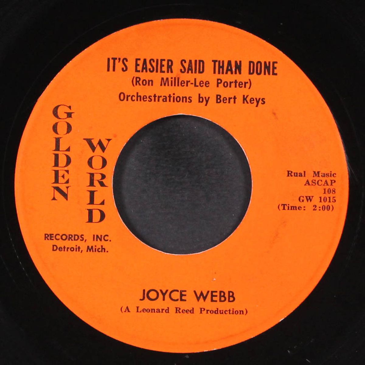 it's easier said than done / laughing to keep from crying by JOYCE WEBB