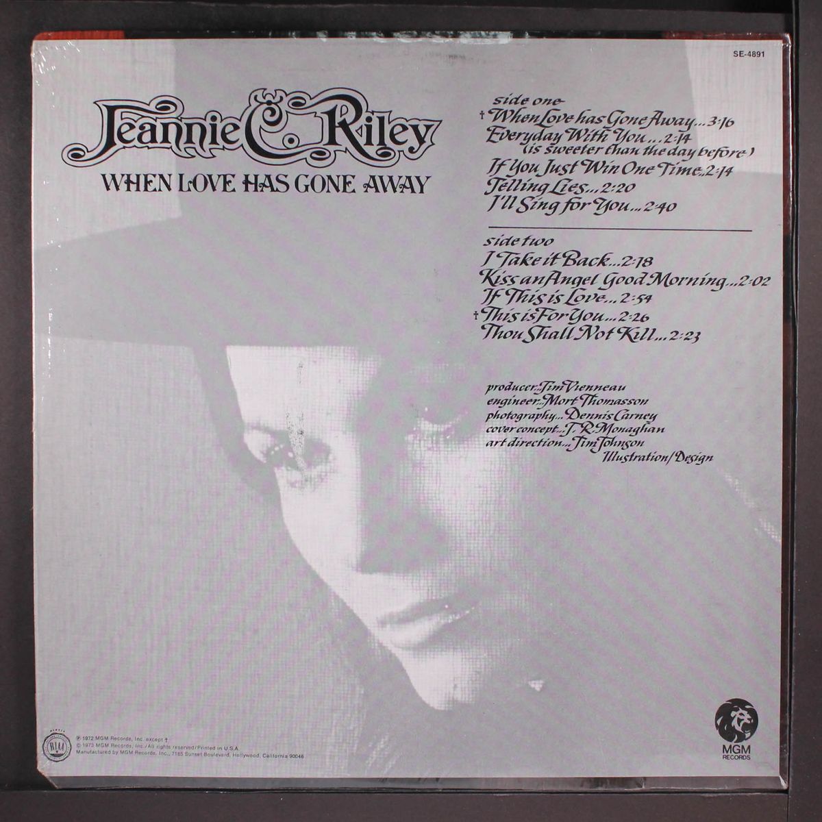 when love has gone away by JEANNIE C. RILEY