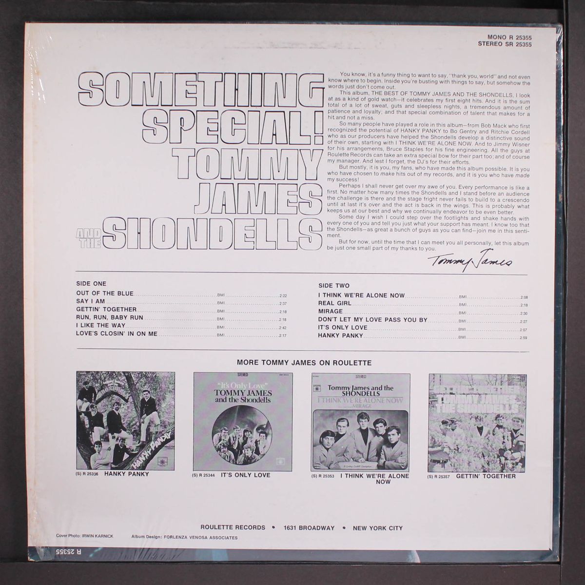 something special - best of tommy james & shondells by TOMMY JAMES & SHONDELLS