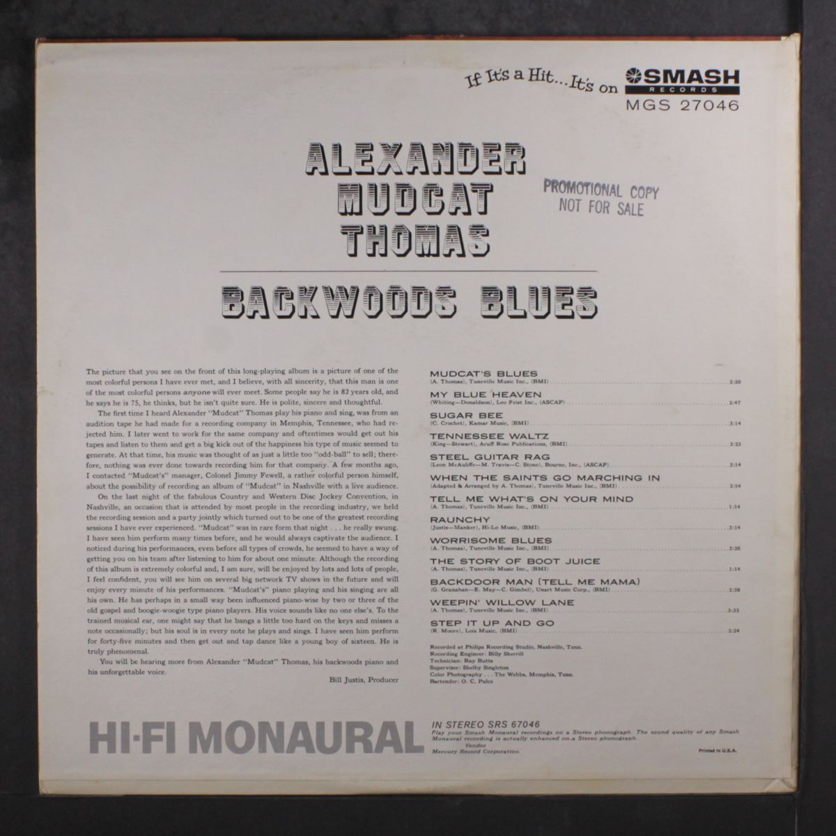 backwoods blues by MUDCAT THOMAS