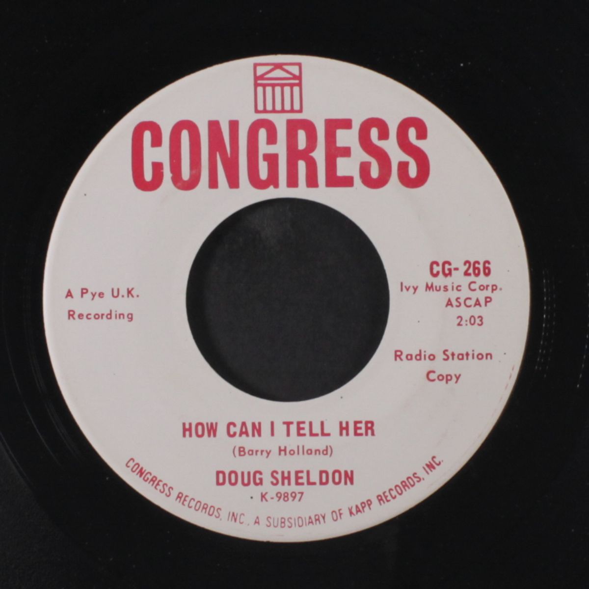 how can i tell her / it's because of you by DOUG SHELDON