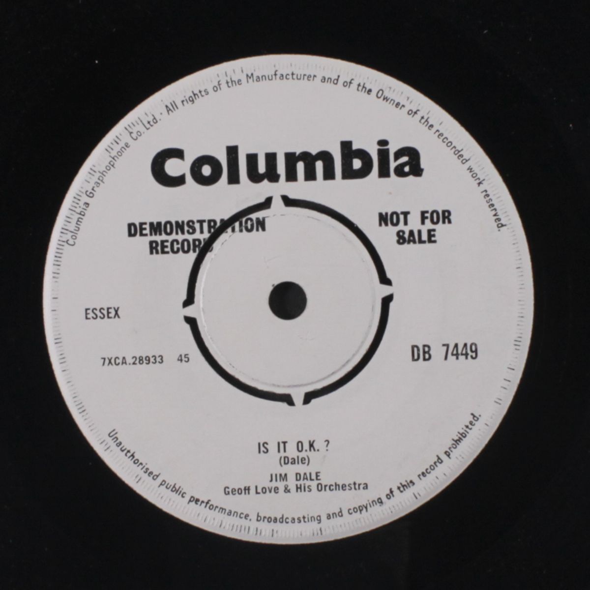 forget tomorrow / is it ok? by JIM DALE