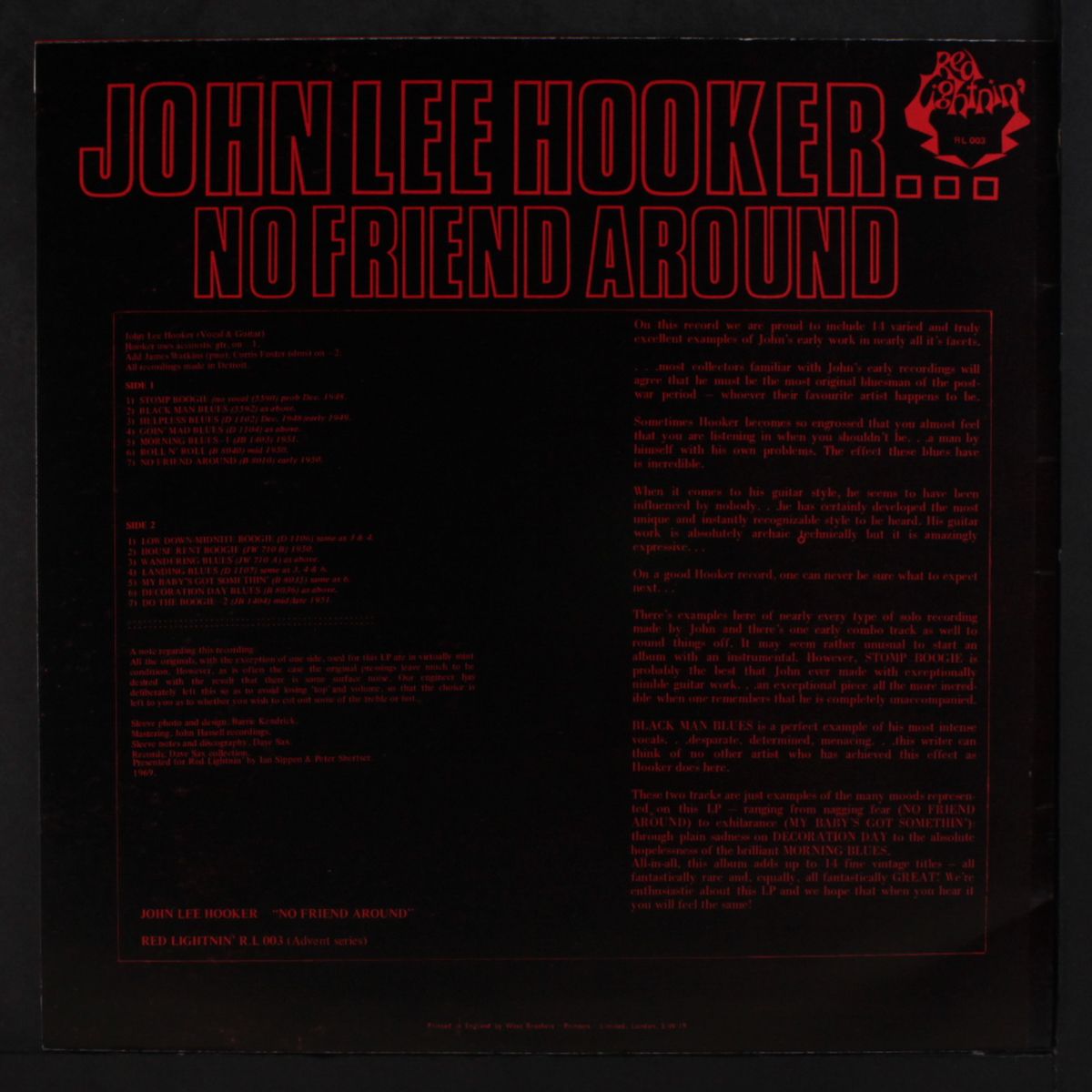 no friend around by JOHN LEE HOOKER