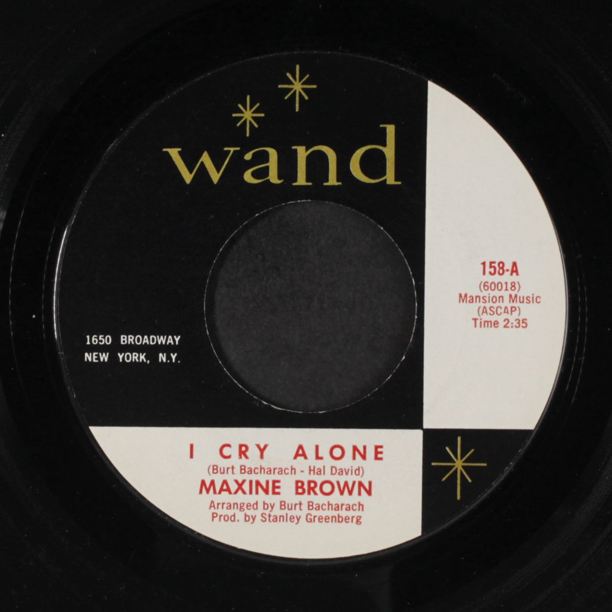 i cry alone / put yourself in my place by MAXINE BROWN