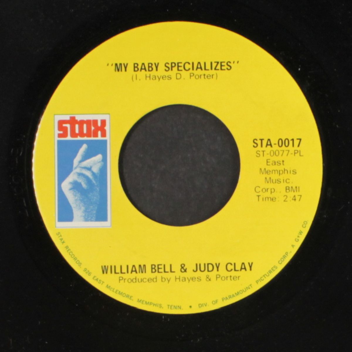 my baby specializes / left over love by WILLIAM BELL & JUDY CLAY