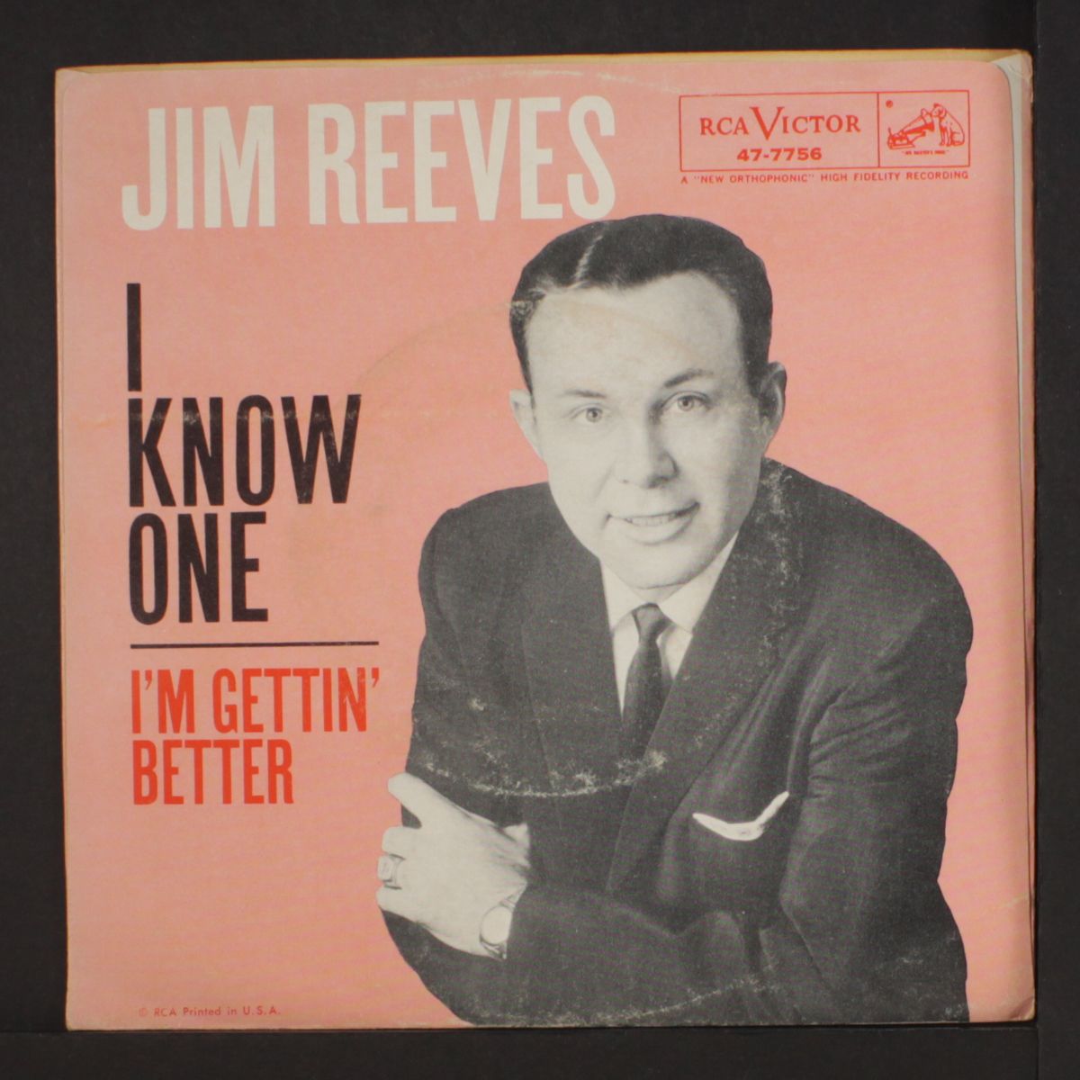 i'm gettin' better / i know one by JIM REEVES