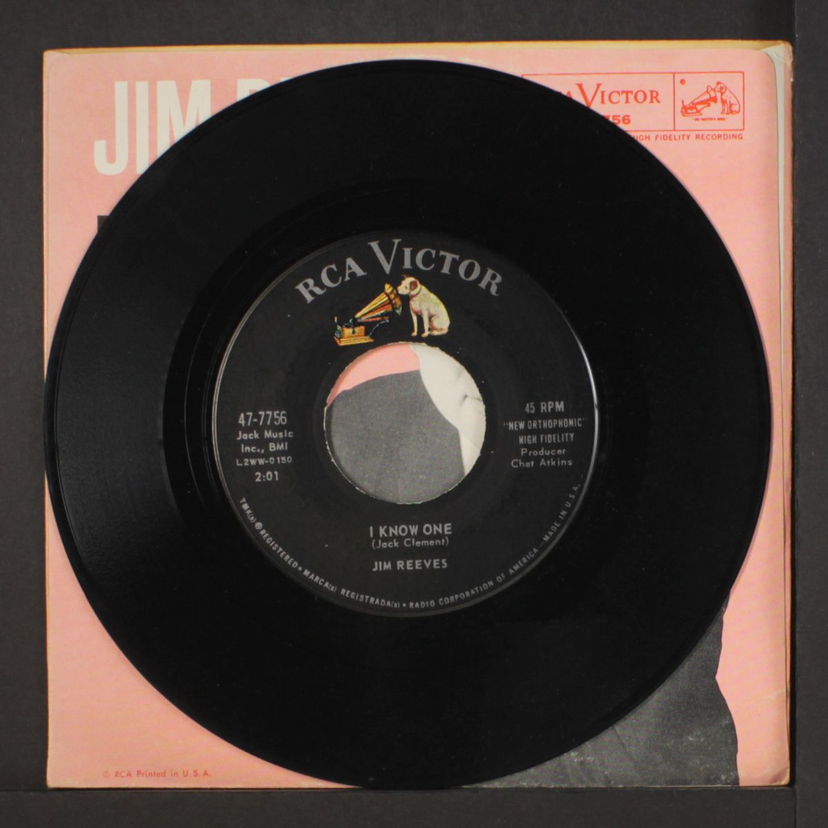 i'm gettin' better / i know one by JIM REEVES