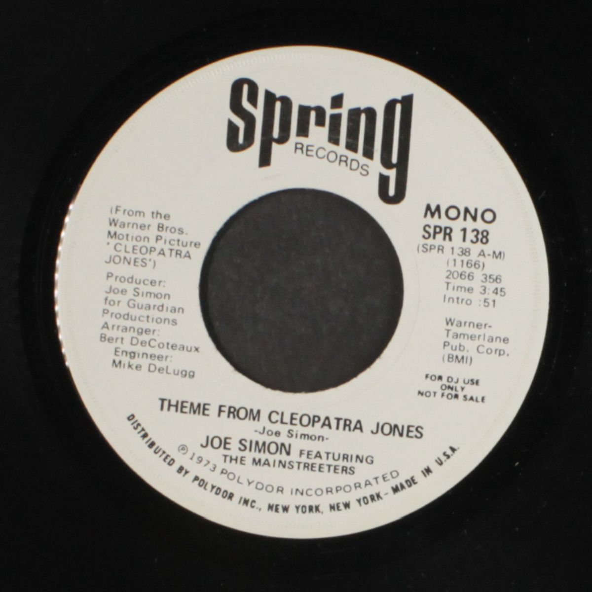 theme from cleopatra jones / mono by JOE SIMON