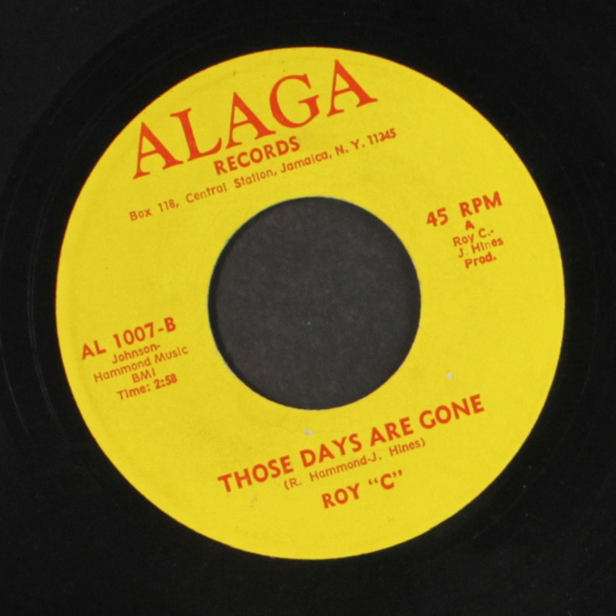 those days are gone by ROY C