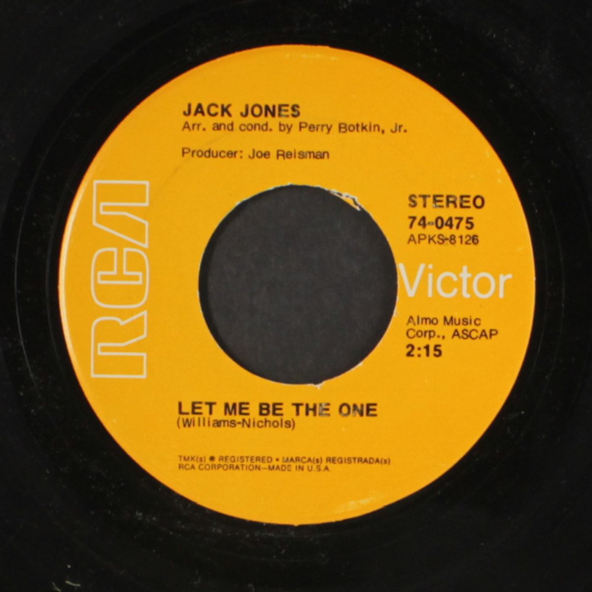 let me be the one / talk it over in the morning by JACK JONES
