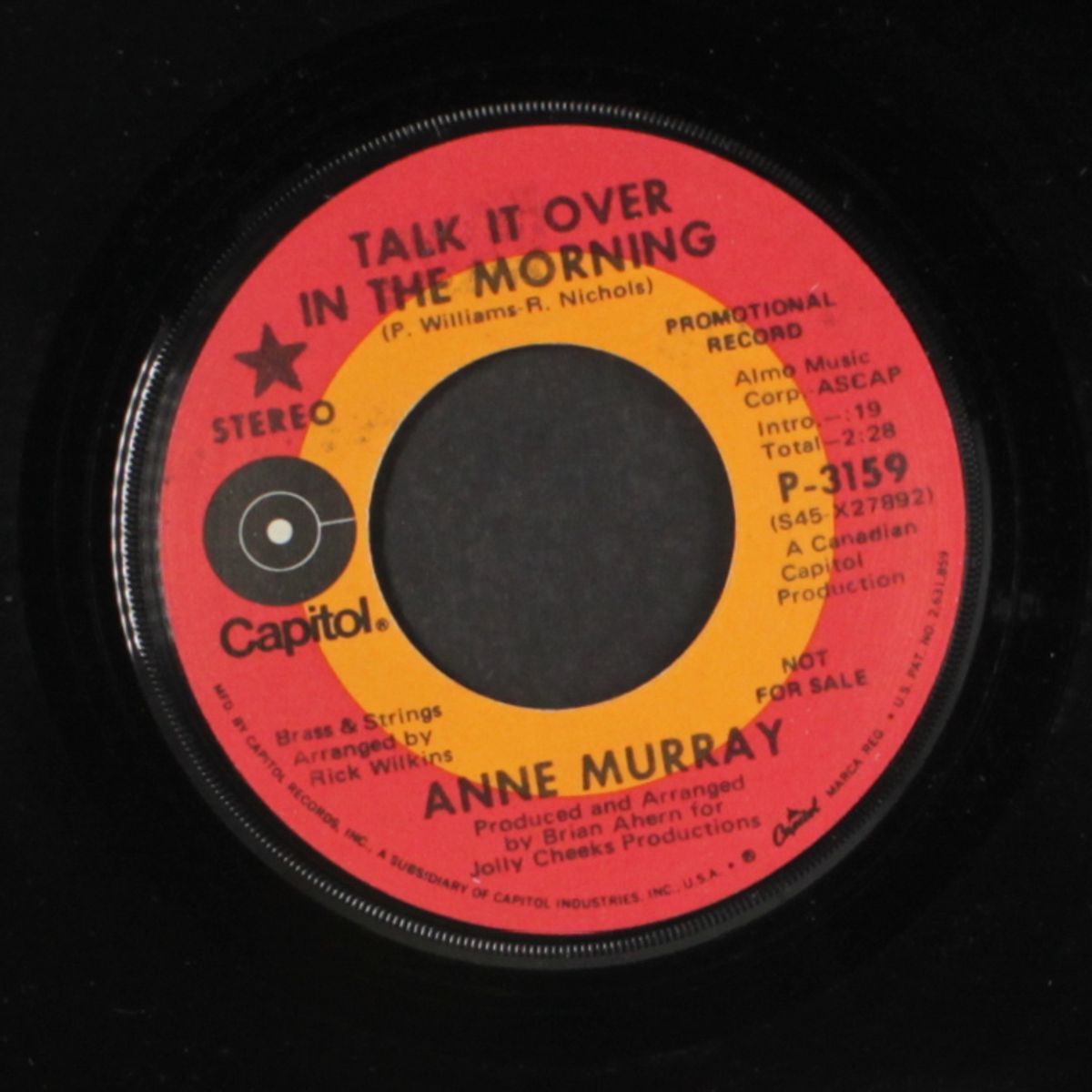 talk it over in the morning / head above the water by ANNE MURRAY
