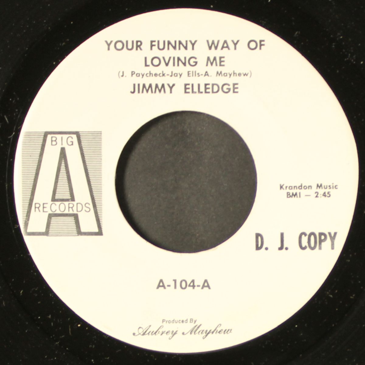 your funny way of loving me / touch my heart by JIMMY ELLEDGE