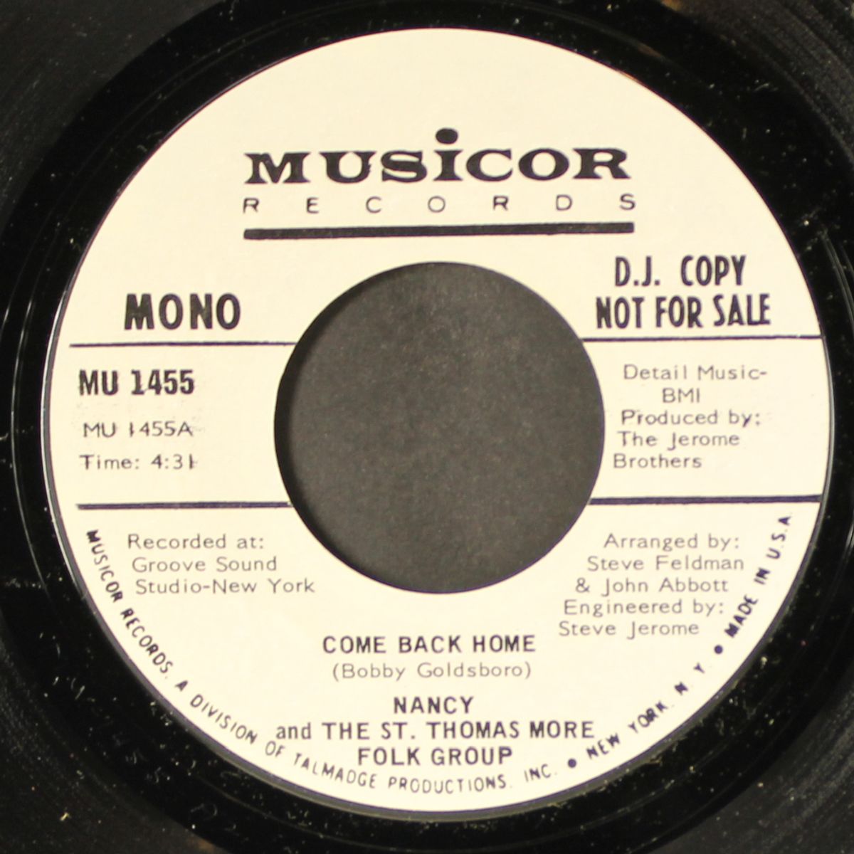 come back home / mono by NANCY & ST. THOMAS MORE FOLK GROUP