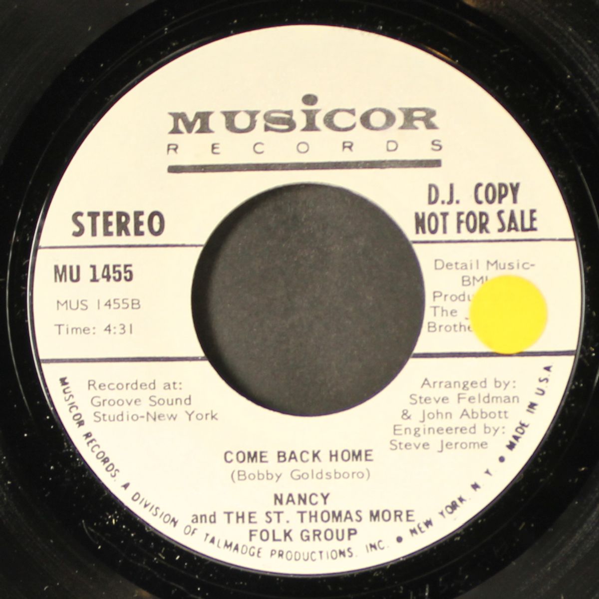 come back home / mono by NANCY & ST. THOMAS MORE FOLK GROUP