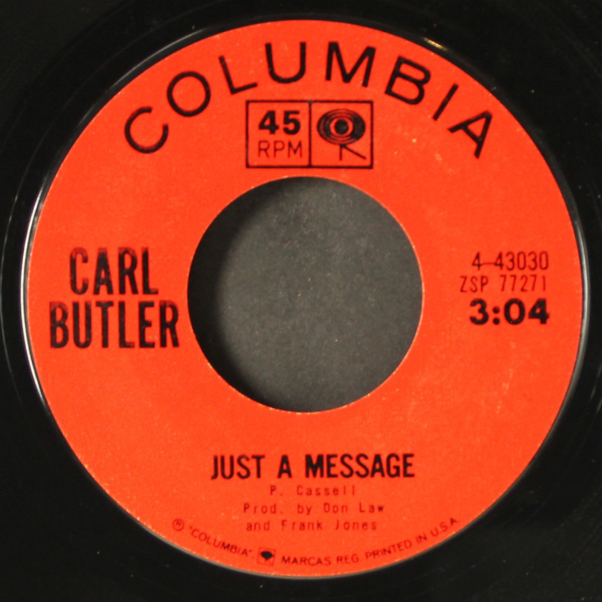i'm hanging up the phone / just a message by CARL BUTLER & PEARL