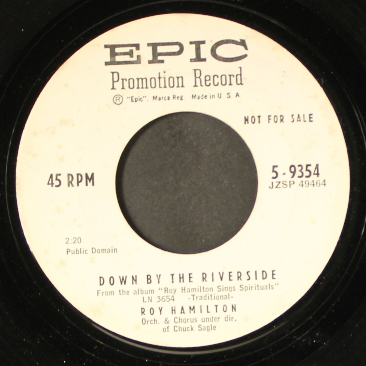 the ten commandments / down by the riverside by ROY HAMILTON