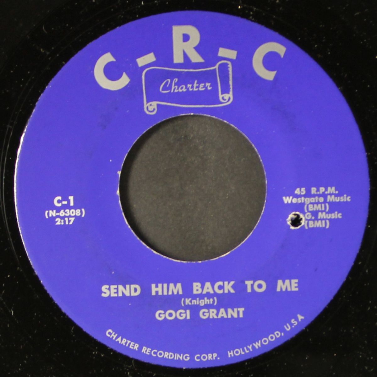 send him back to me / joanie's shadow by GOGI GRANT
