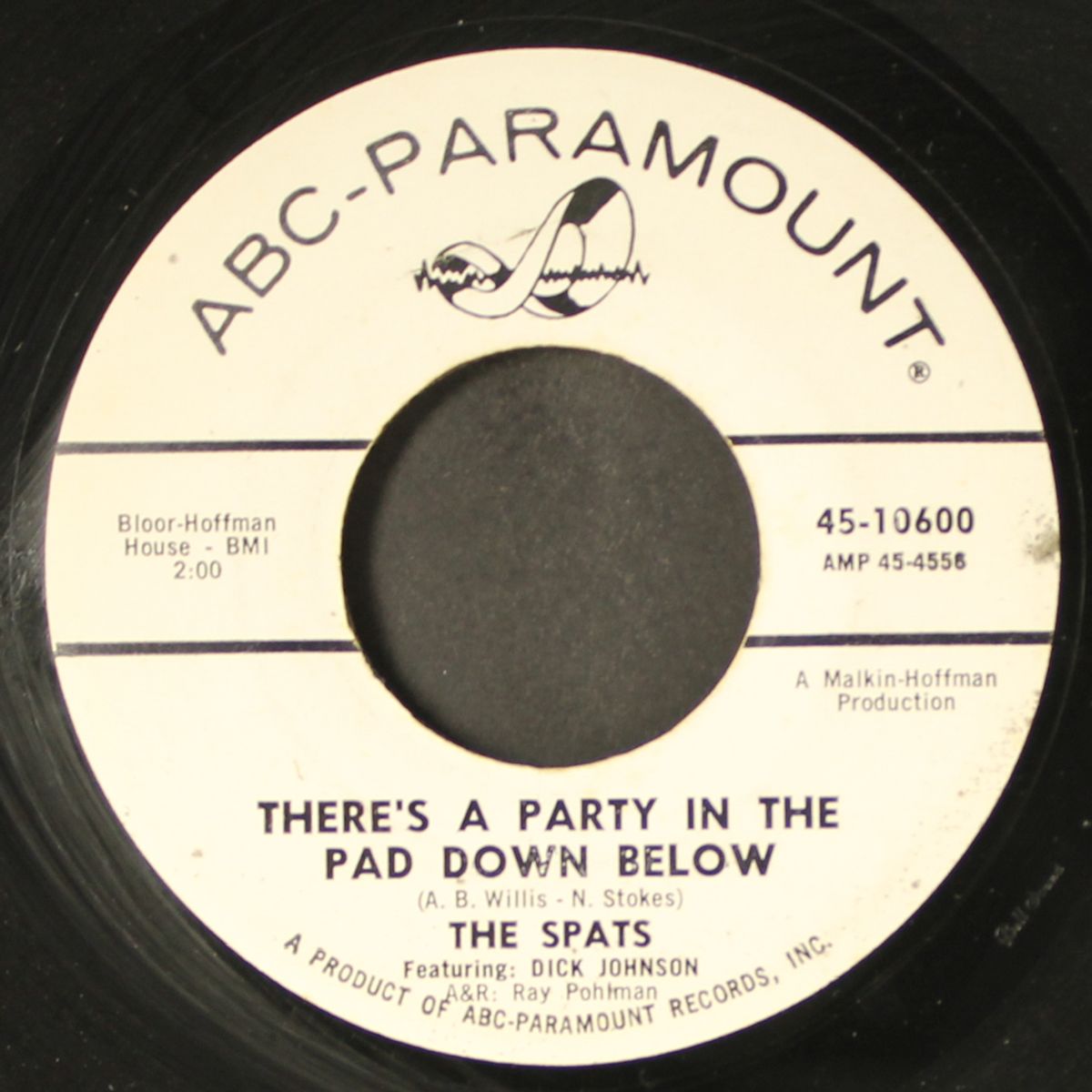 she kissed me last night / there's a party in the pad down below by SPATS