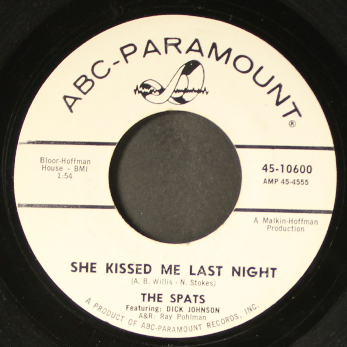 she kissed me last night / there's a party in the pad down below by SPATS