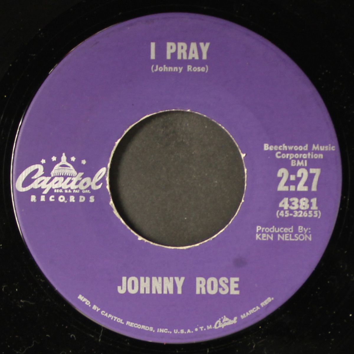 i pray / the last one to know by JOHNNY ROSE