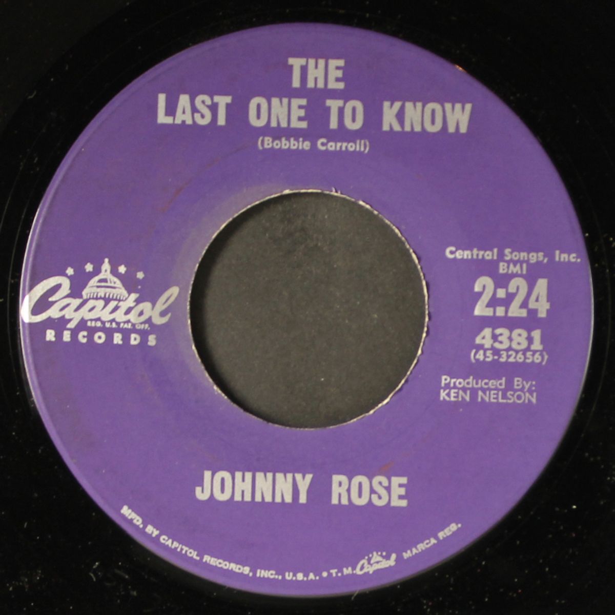 i pray / the last one to know by JOHNNY ROSE
