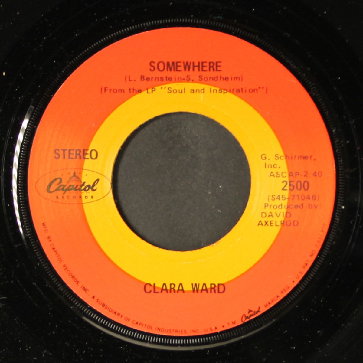 somewhere / born free by CLARA WARD