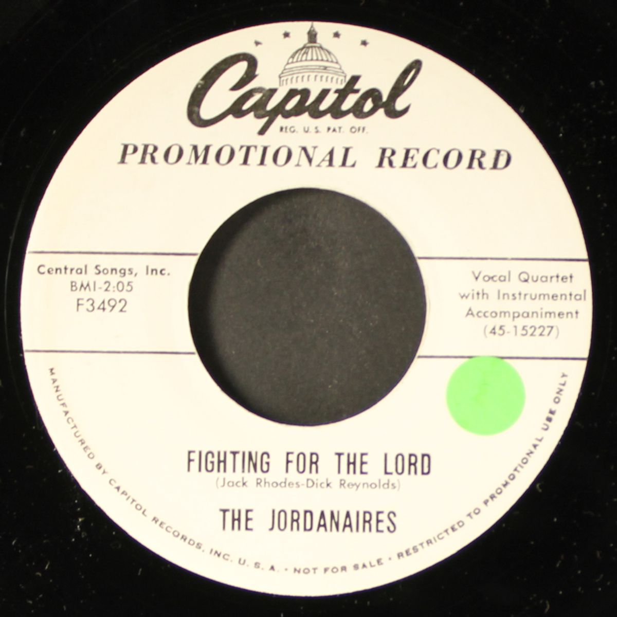 fighting for the lord / the hands of god by JORDANAIRES