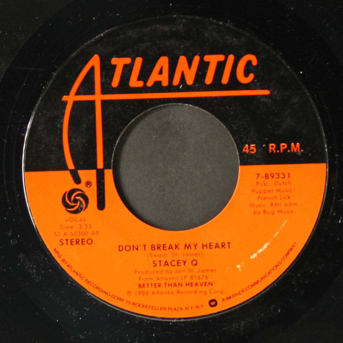 we connect / don't break my heart by STACEY Q