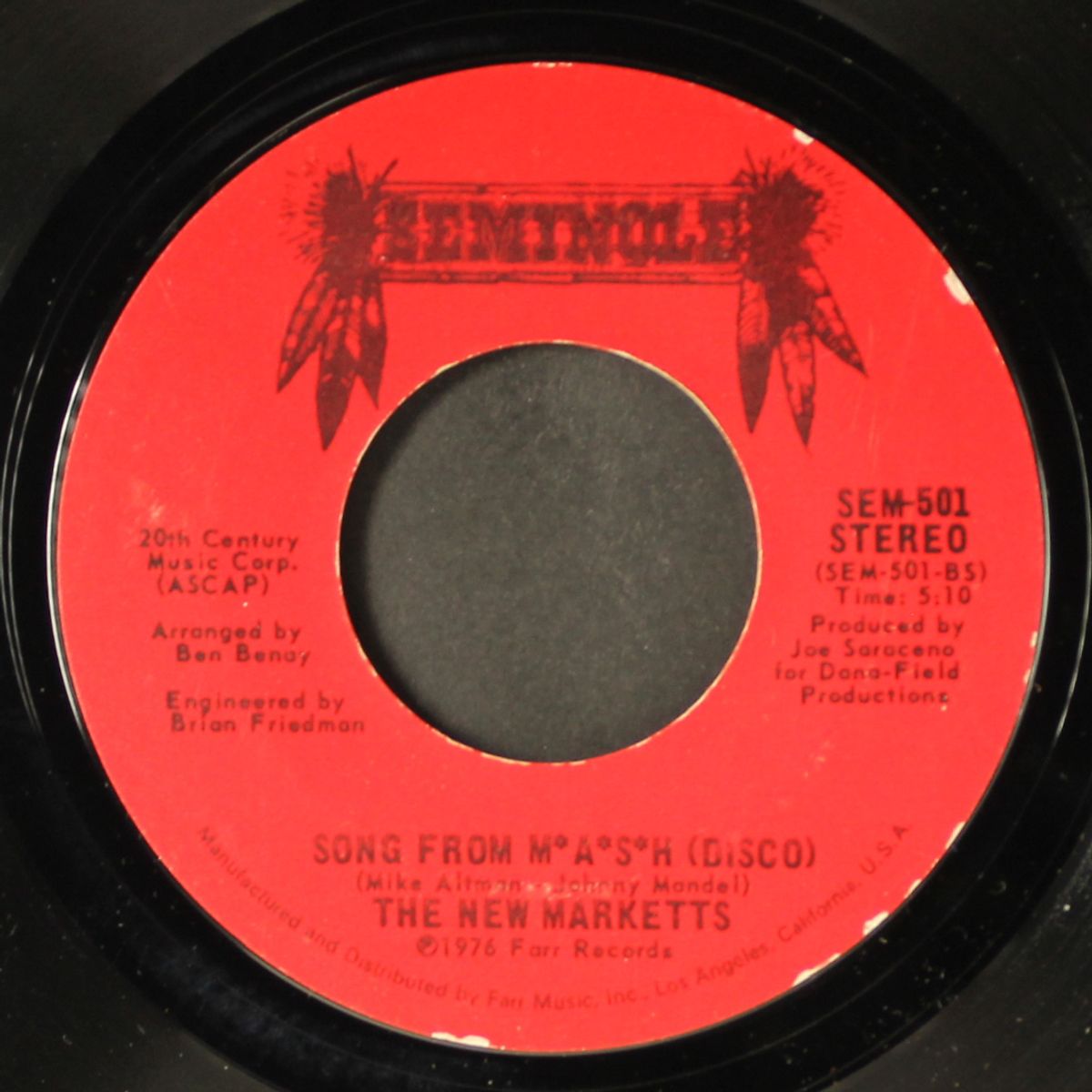 song from mash / song from mash (disco) by NEW MARKETTS