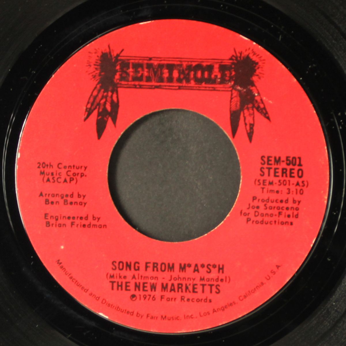 song from mash / song from mash (disco) by NEW MARKETTS