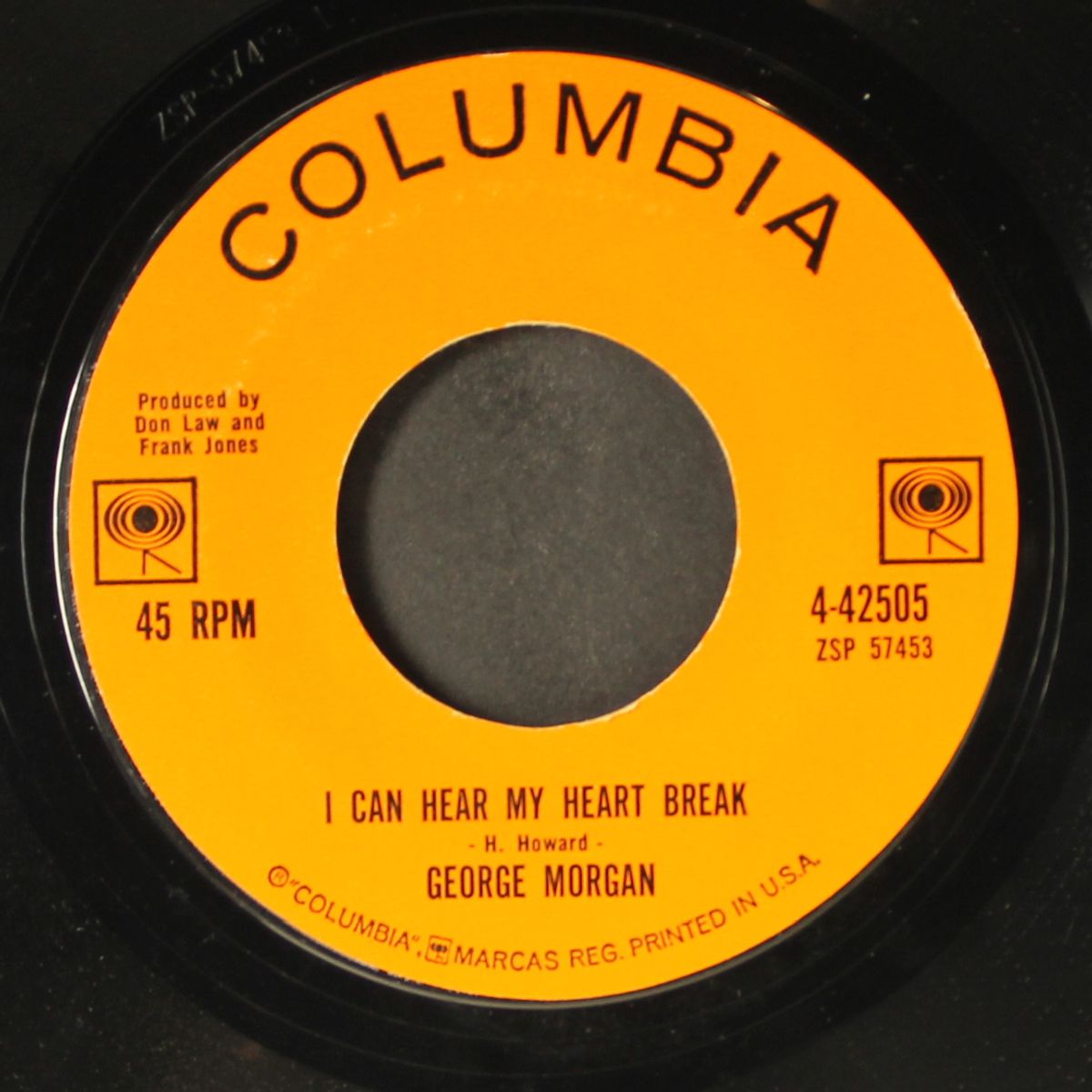 across the wide missouri / i can hear my heart break by GEORGE MORGAN