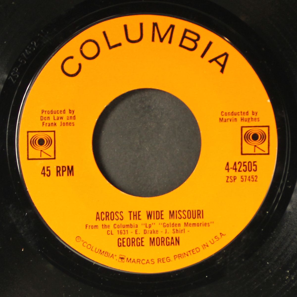 across the wide missouri / i can hear my heart break by GEORGE MORGAN