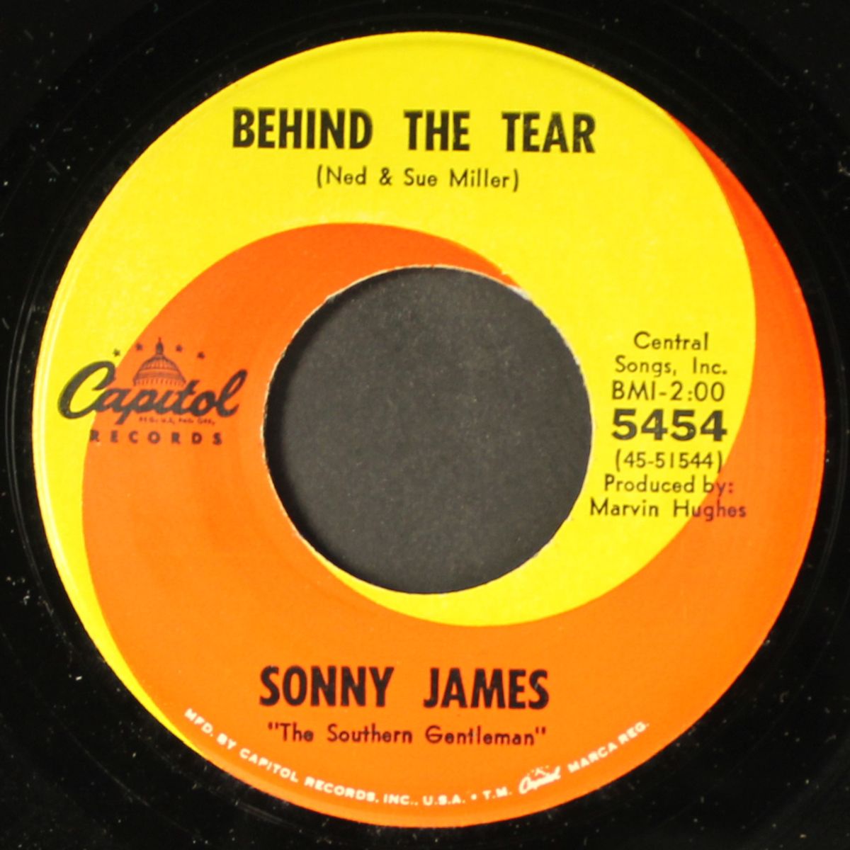behind the tear / runnin' by SONNY JAMES