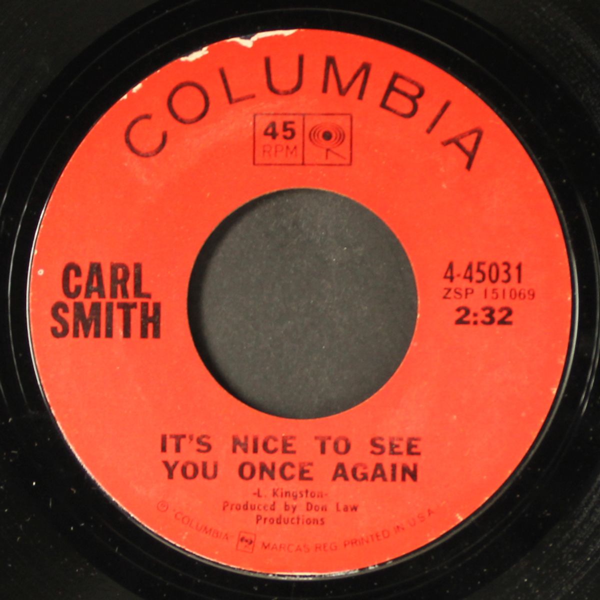 heartbreak avenue / it's nice to see you once again by CARL SMITH