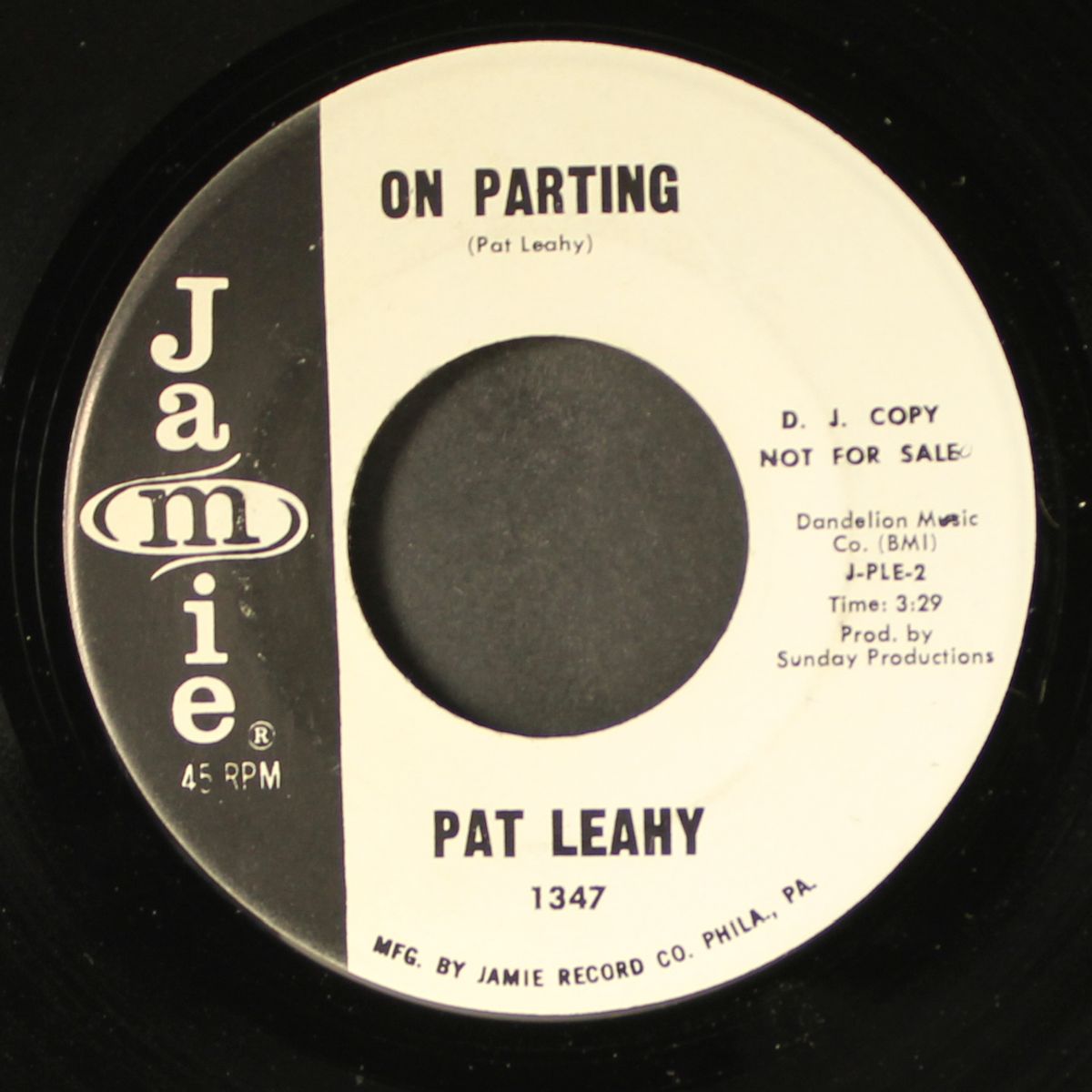 come on a runnin' / on parting by PAT LEAHY