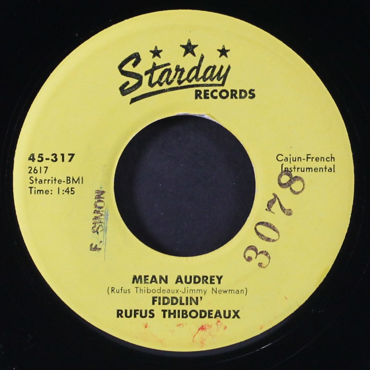 cameron memorial waltz / mean audrey by FIDDLIN' RUFUS THIBODEAUX