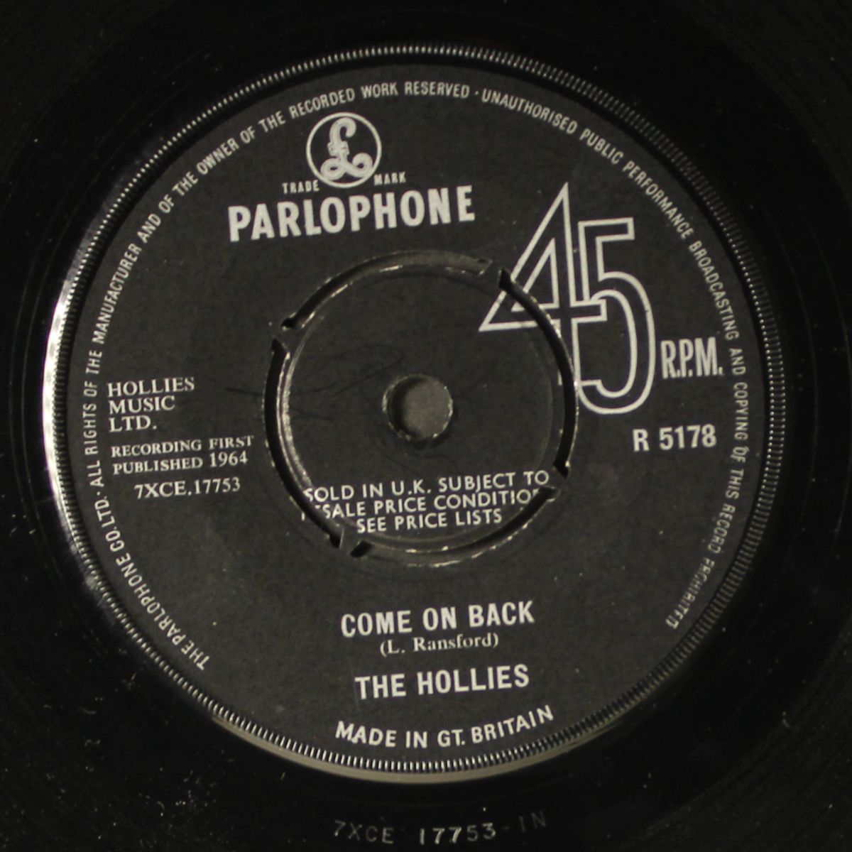 we're through / come on back by HOLLIES