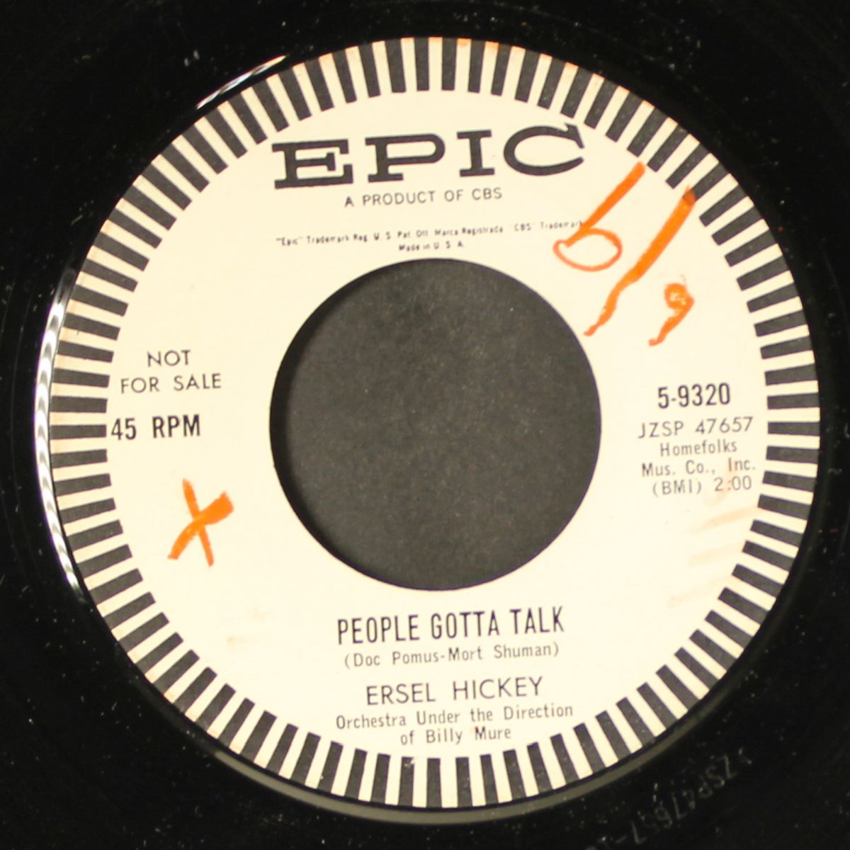 i can't love another / people gotta talk by ERSEL HICKEY