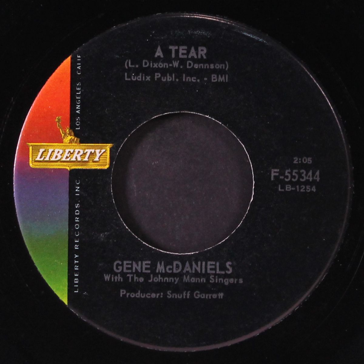 a tear / she's come back by GENE MCDANIELS