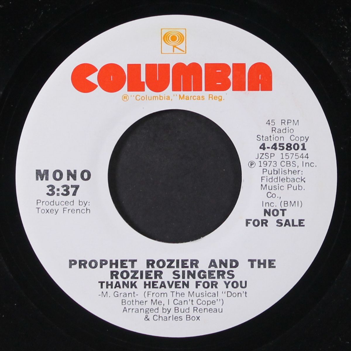 look to the sky / thank heaven for you by PROPHET ROZIER & ROZIER SINGERS