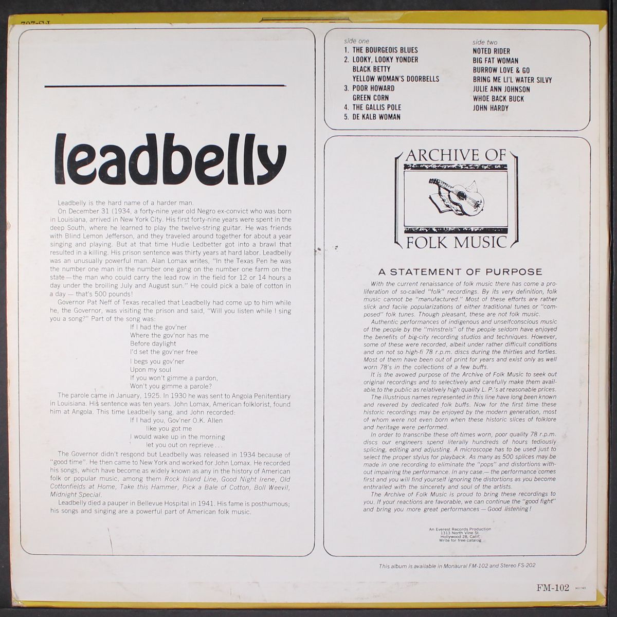 leadbelly by LEADBELLY
