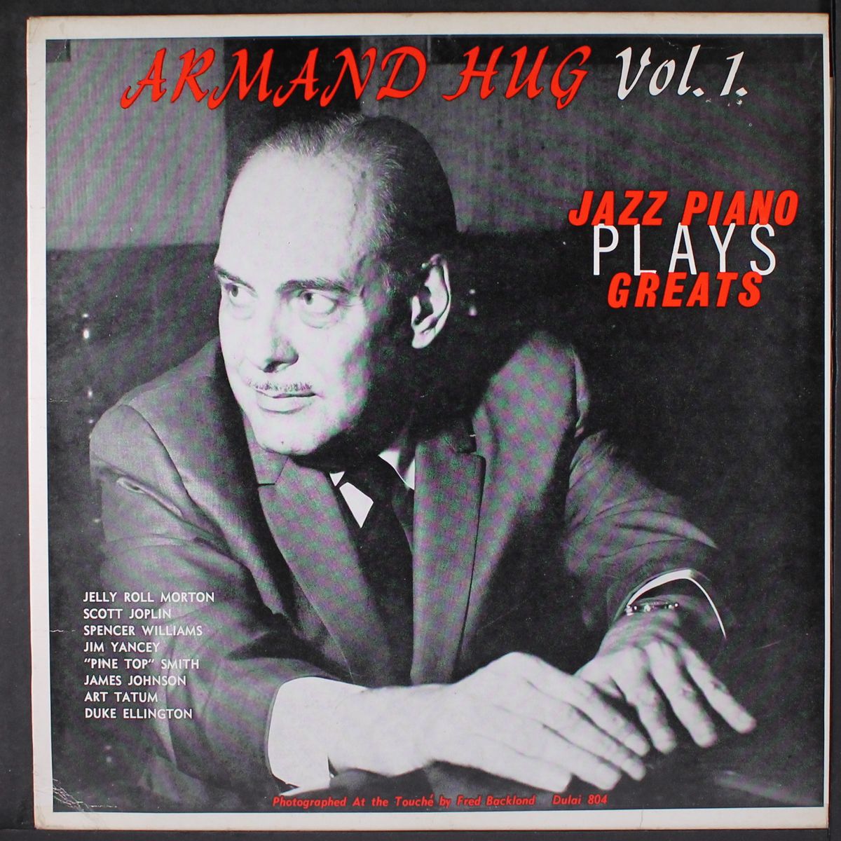 plays jazz piano greats, vol. 1 by ARMAND HUG