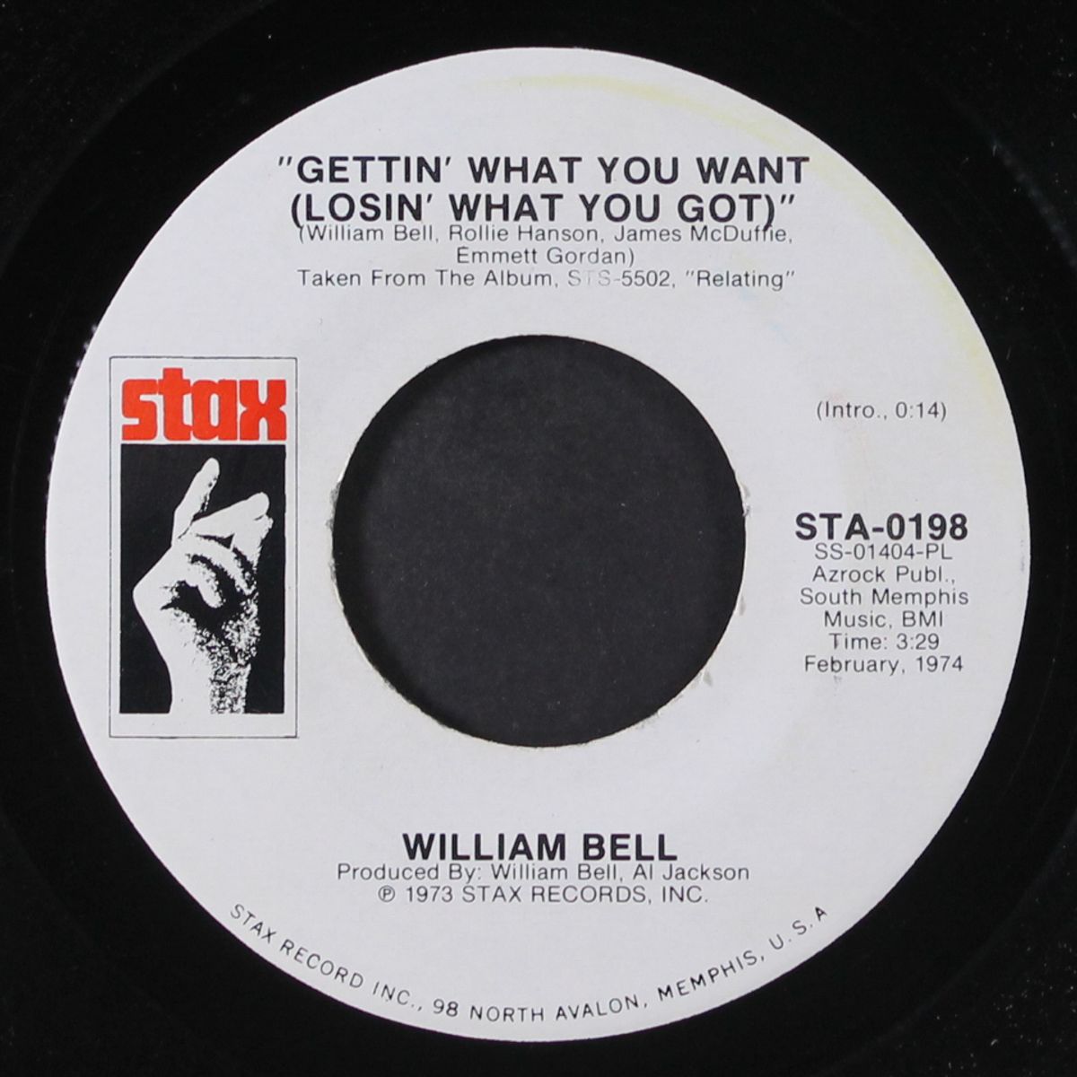 gettin' what you want by WILLIAM BELL