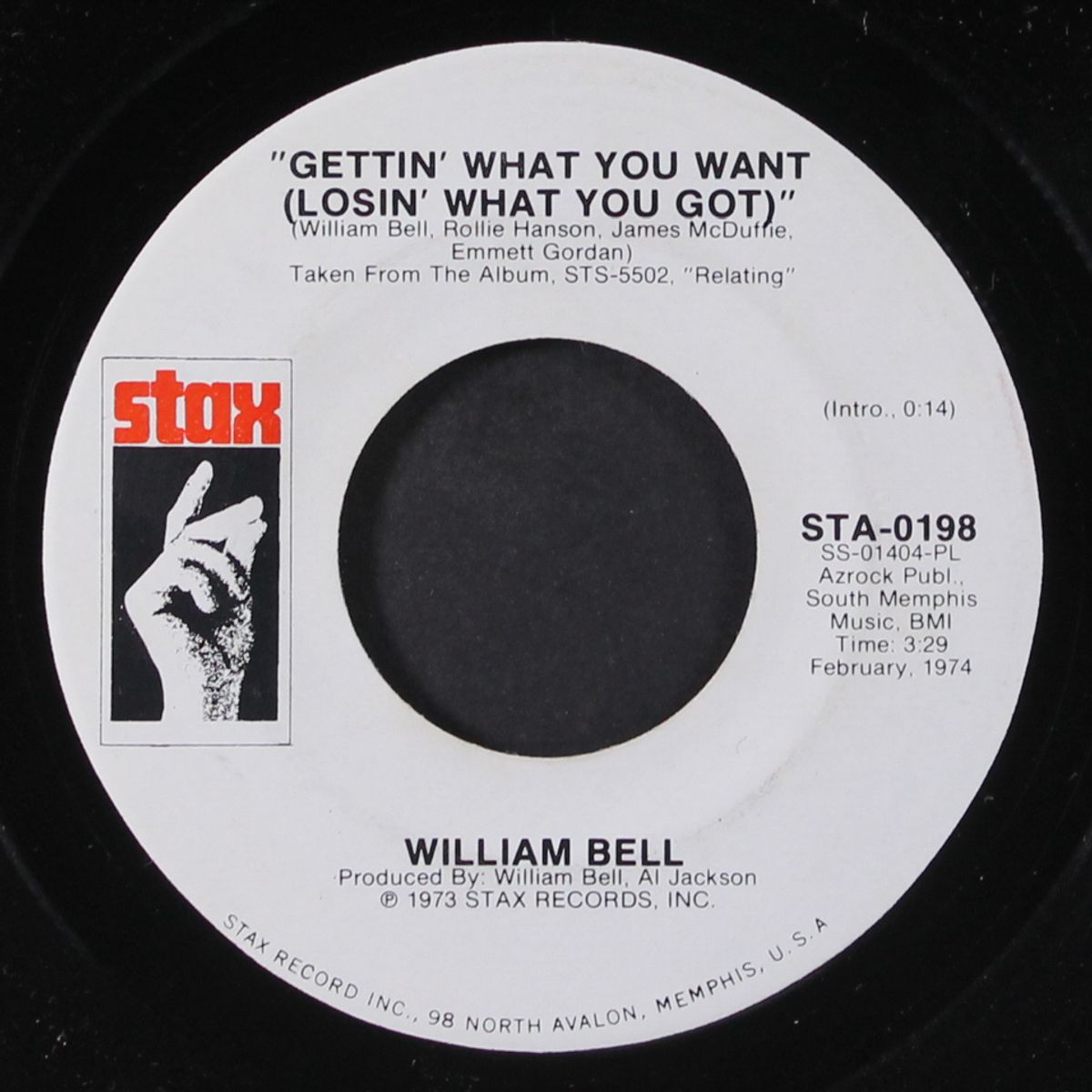gettin' what you want by WILLIAM BELL