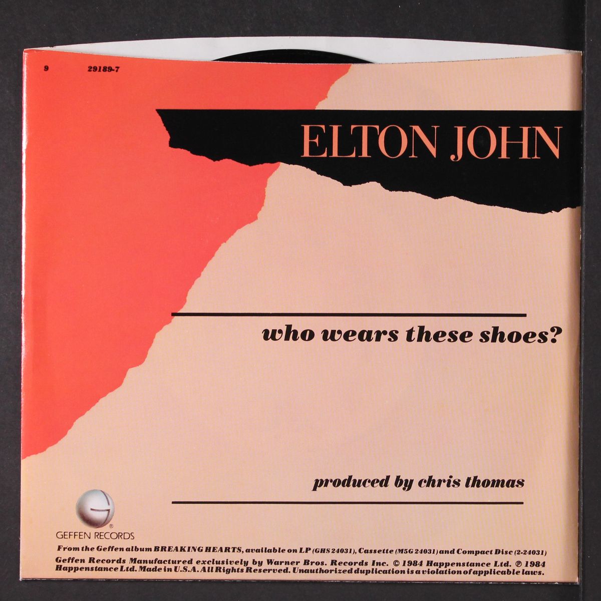 who wears these shoes / lonely boy by ELTON JOHN