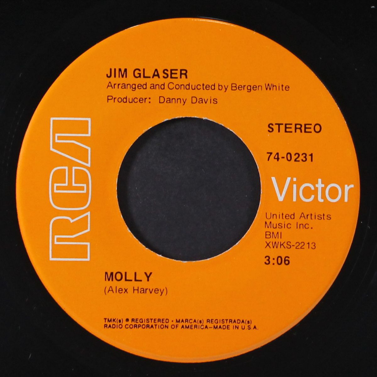 molly / permanent kind of lovin' by JIM GLASER