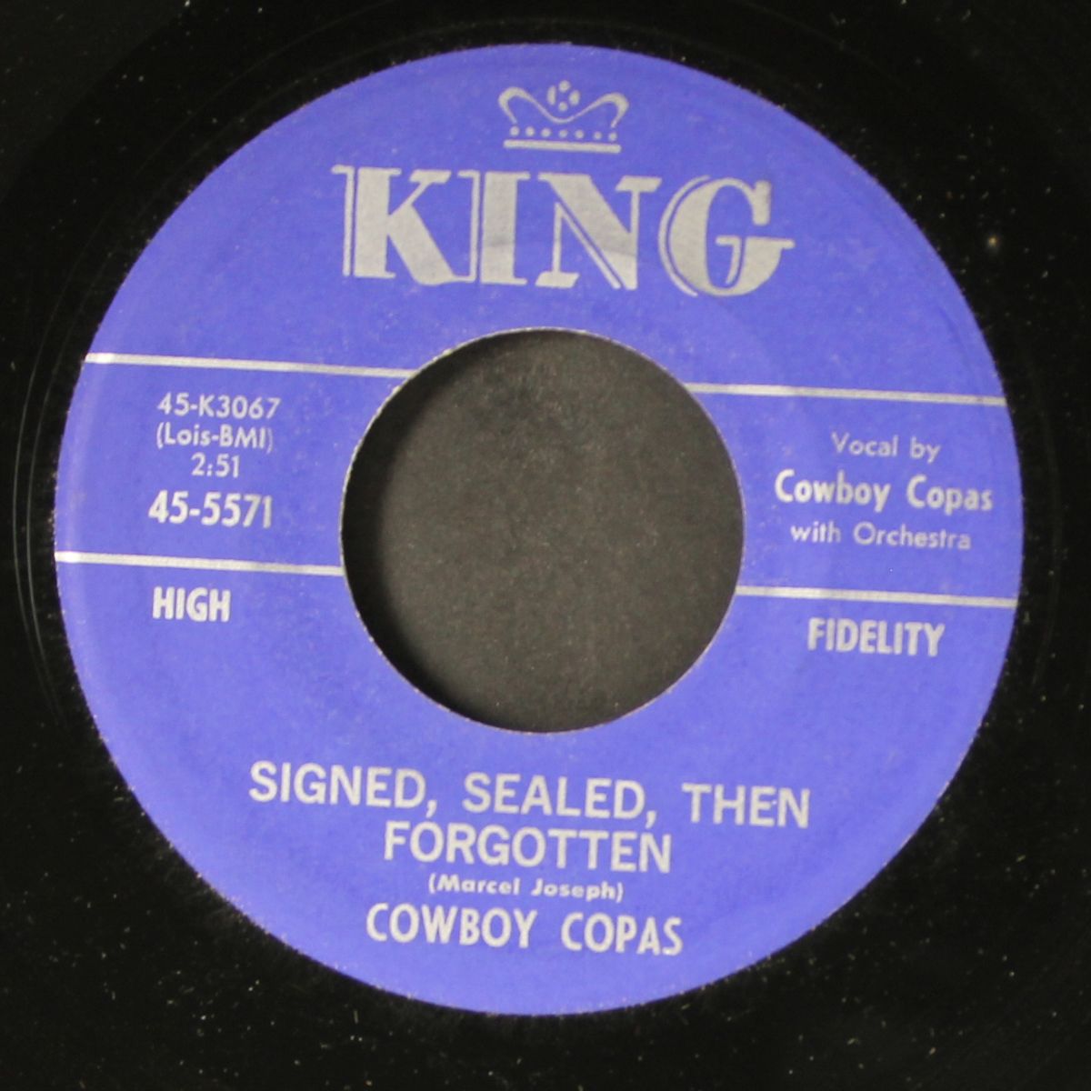 sweet thing / signed, sealed, then forgotten by COWBOY COPAS