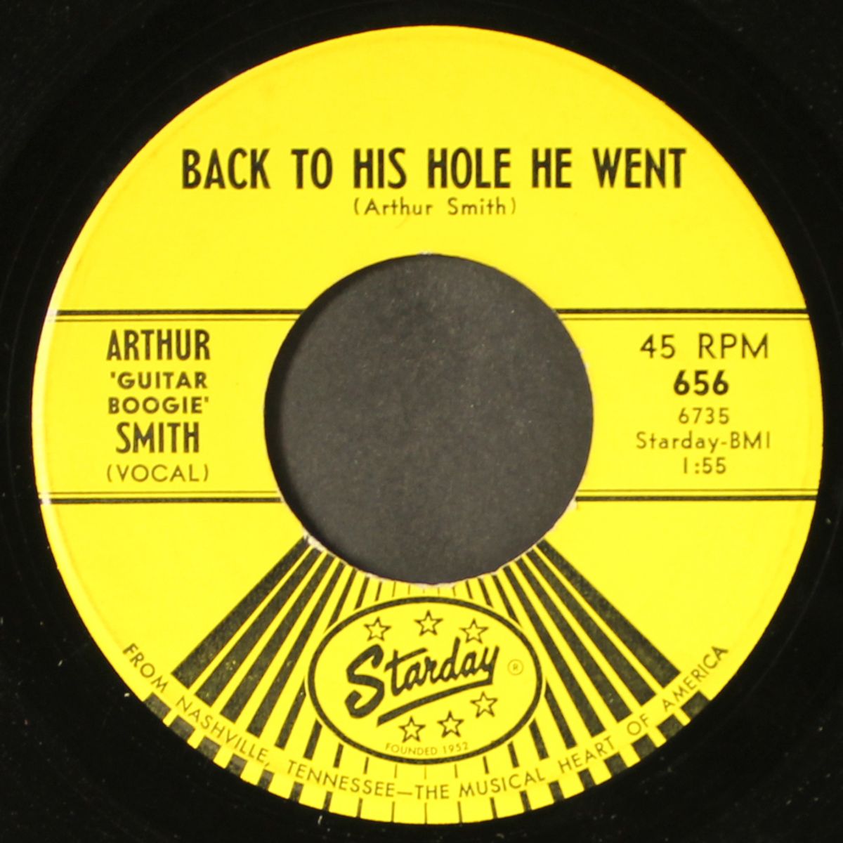 back to his hole he went / the stuttering song by ARTHUR SMITH
