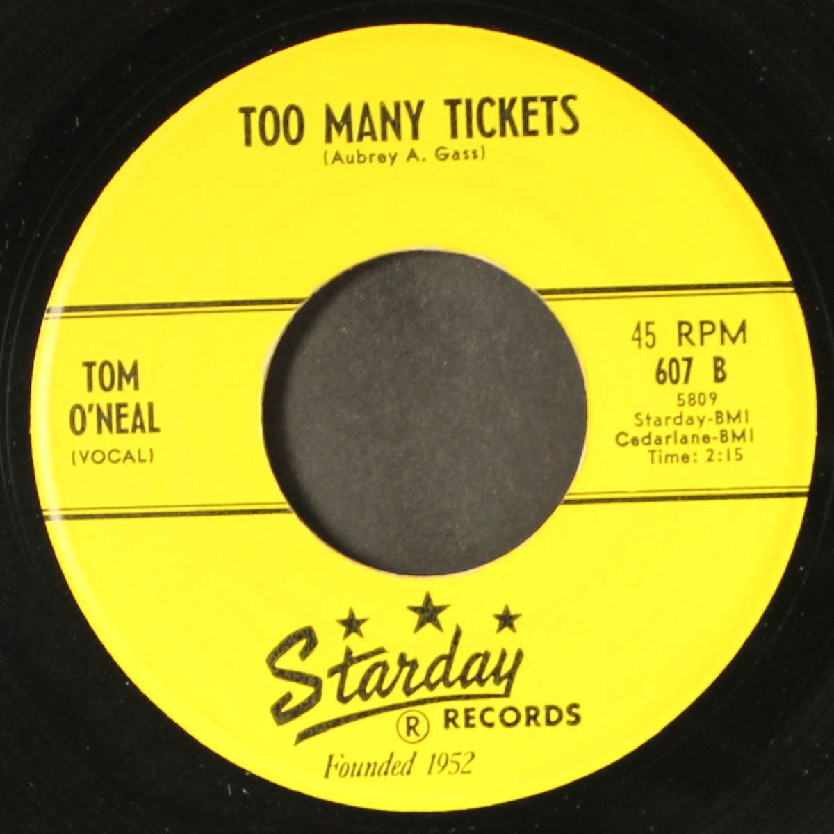 sleeper cab blues / too many tickets by TOM O'NEAL