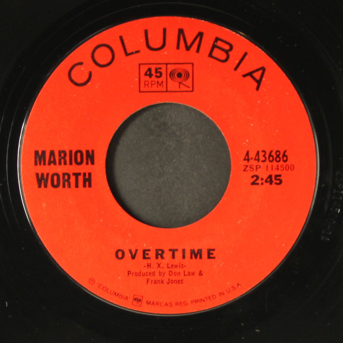 don't count on tomorrow / overtime by MARION WORTH